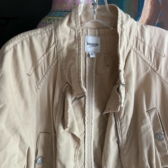 Kensie Tan Utility Jacket for Women - Picture 5 of 16